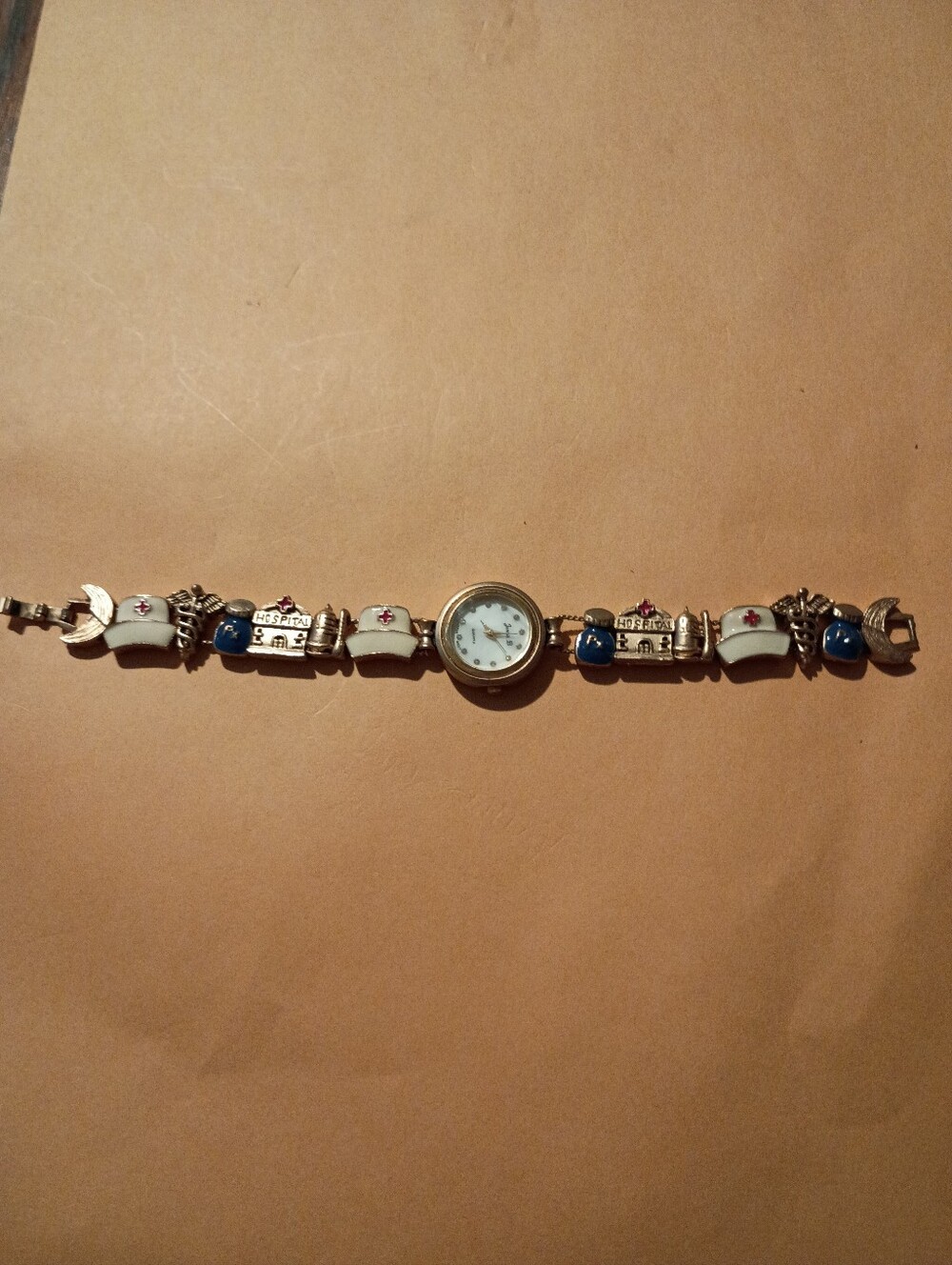Vintage Jennie B Nurse Doctor Charm Watch Needs Battery